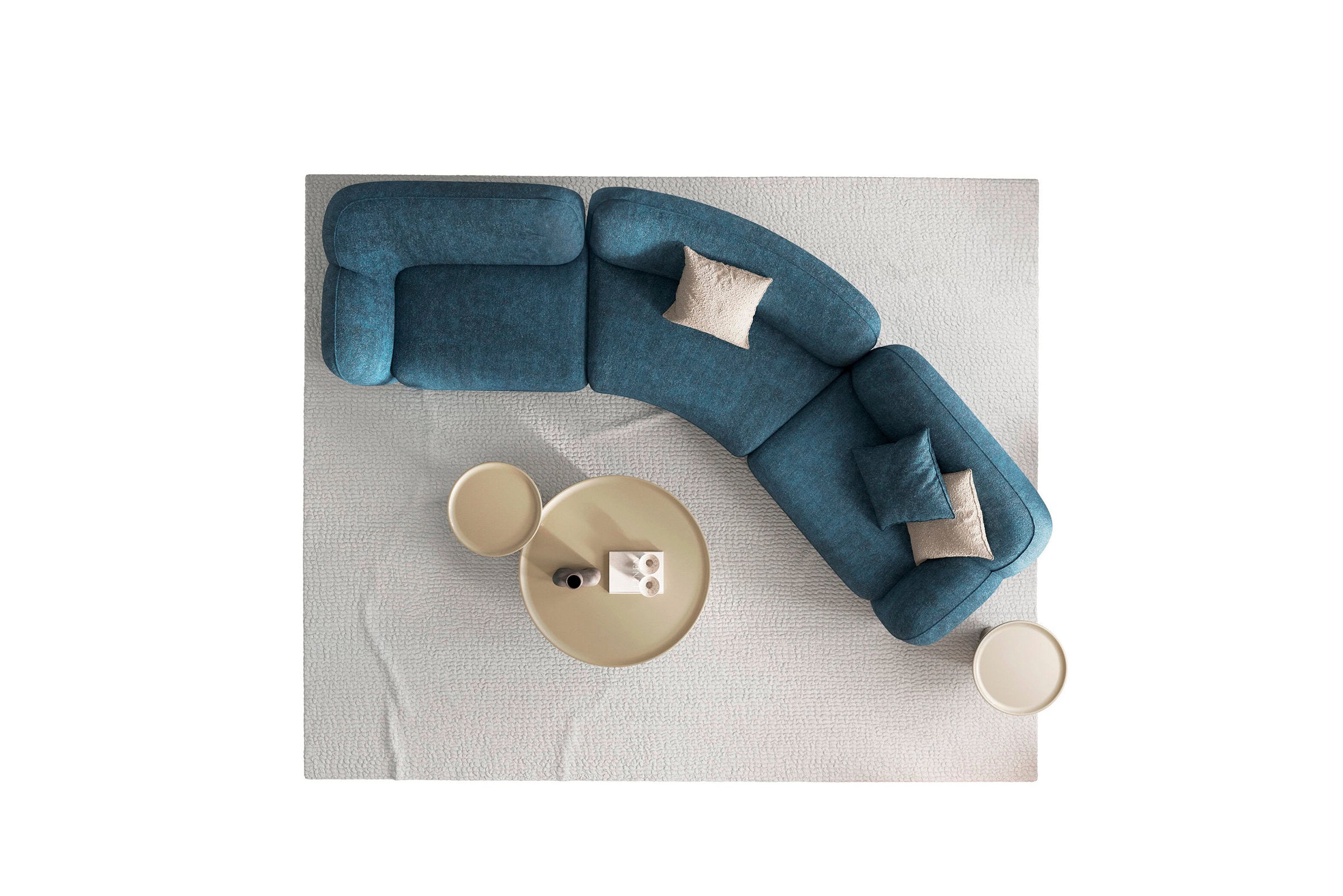 30 готови конфигурации на модулен диван «Icona» + конзолна масичка, лежанка