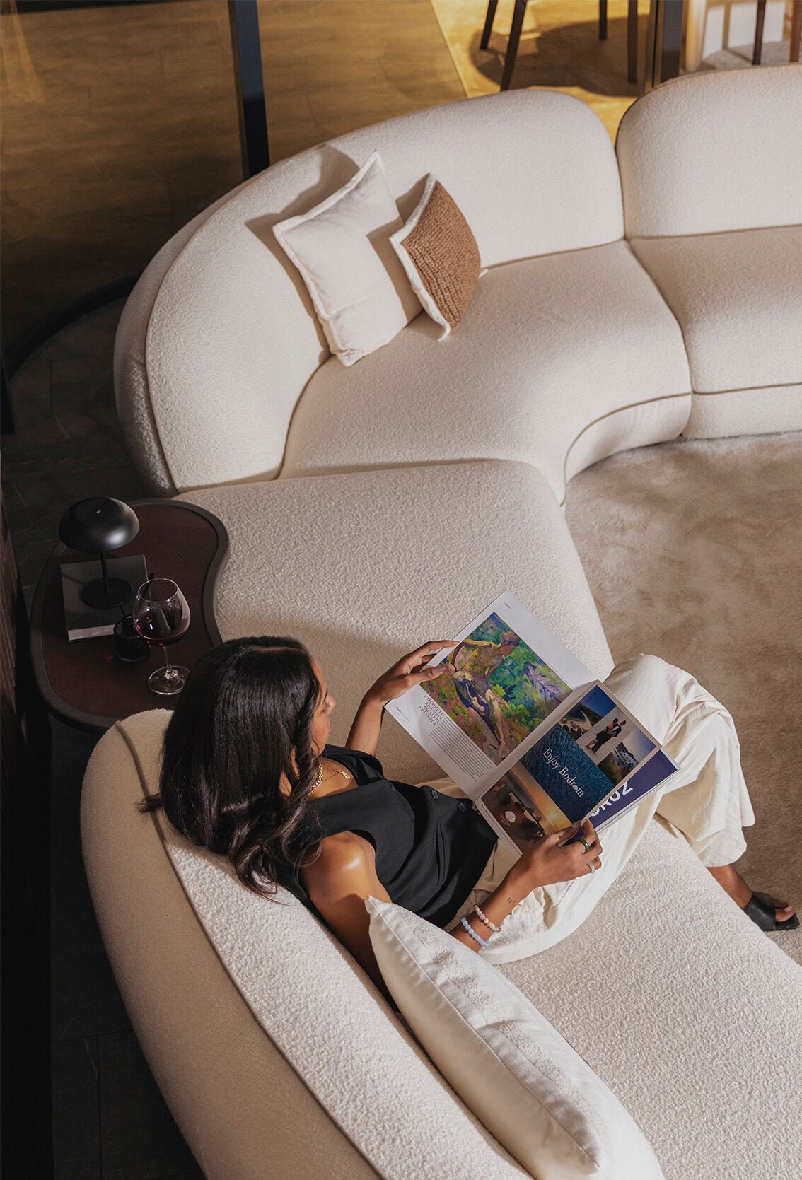 30 готови конфигурации на модулен диван «Icona» + конзолна масичка, лежанка