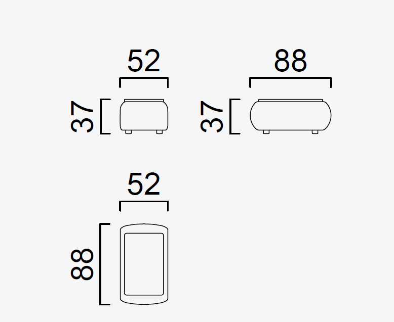 10 модула за модулен диван «Icona» + конзолна масичка, лежанка