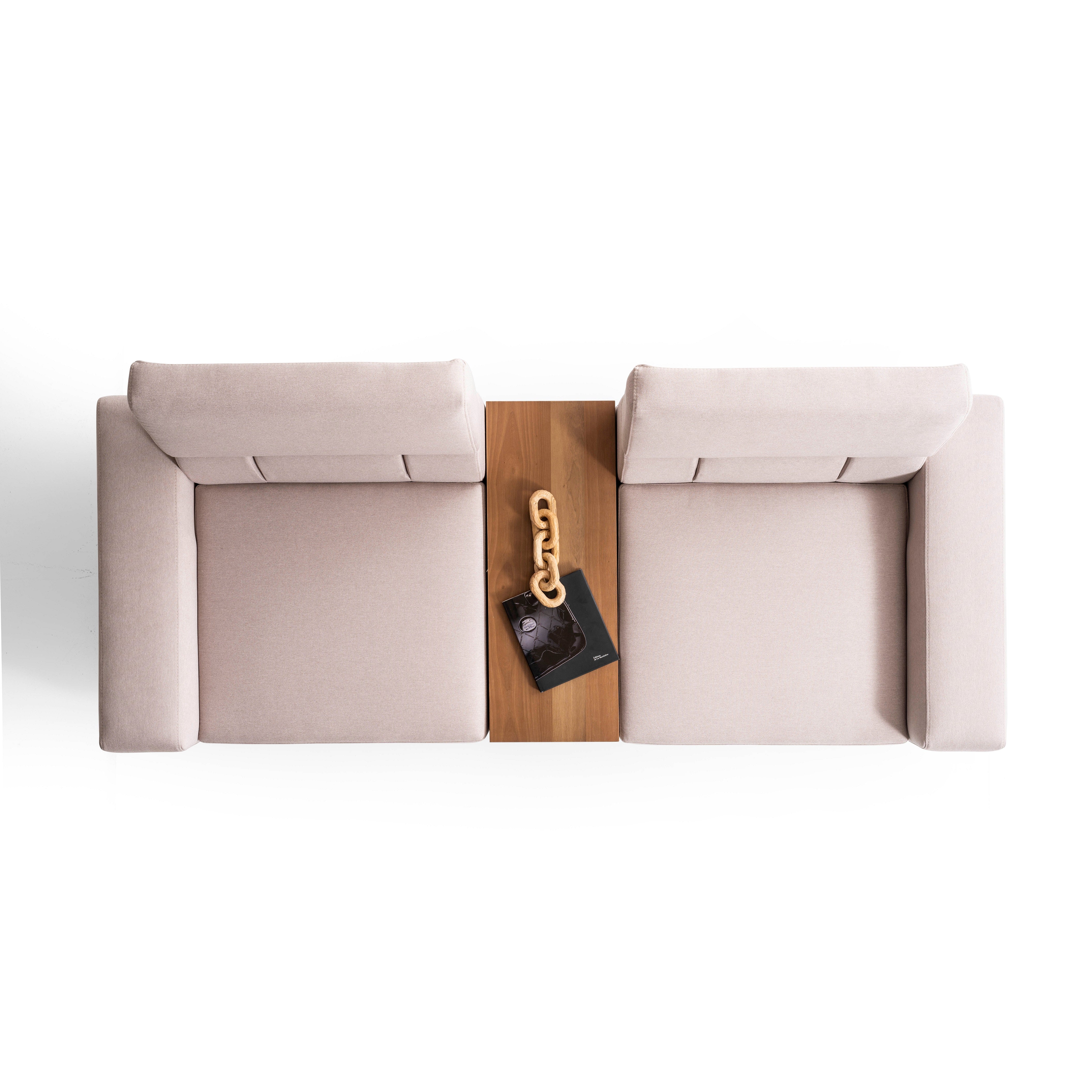 Триместен разтегателен диван «Exence» + декоративни възглавници, конзолна масичка, ширина 260см