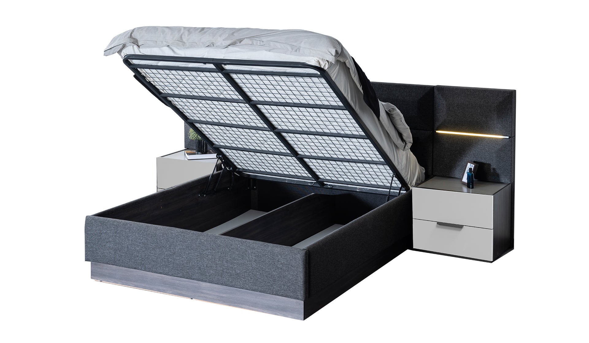 Тапицирано легло «Adessa» с място за съхранение, повдигащ механизъм