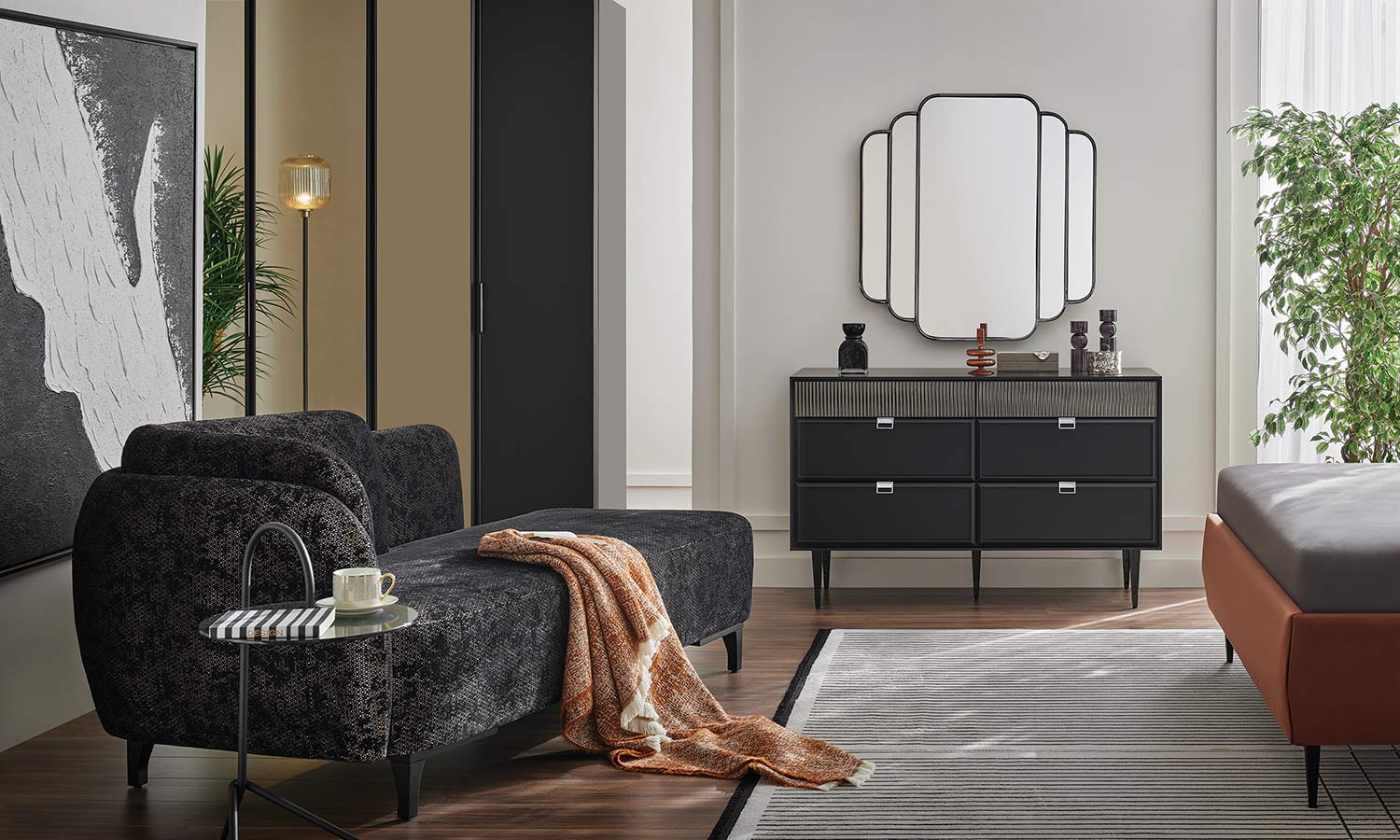 Скрин «Krista» с шест чекмеджета, размер 124х79х50см