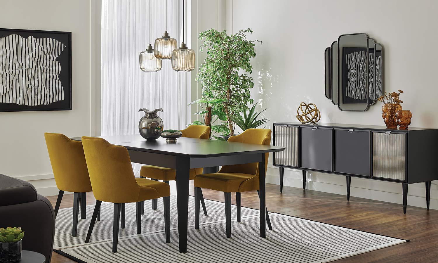 Трапезна разтегателна маса «Krista» с размер 180х76х95см