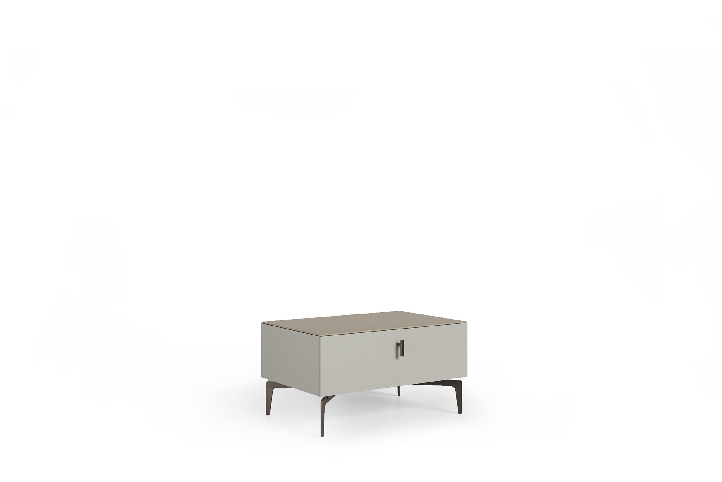 Нощно шкафче «Lazio» + чекмеджета, стъклен плот