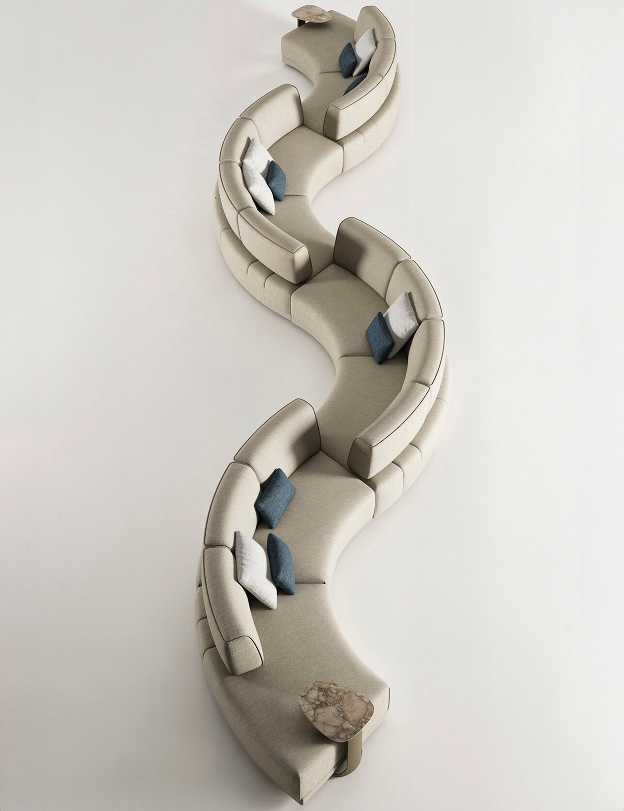 96 готови конфигурации на модулен разтегателен диван «Le Mans Comfort»