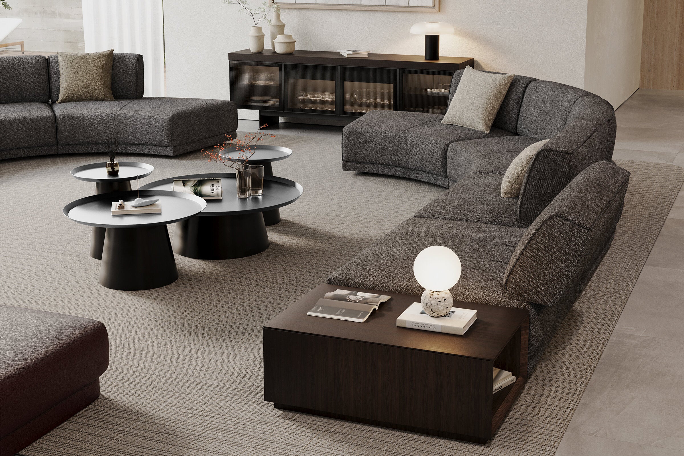 96 готови конфигурации на модулен разтегателен диван «Le Mans Comfort»