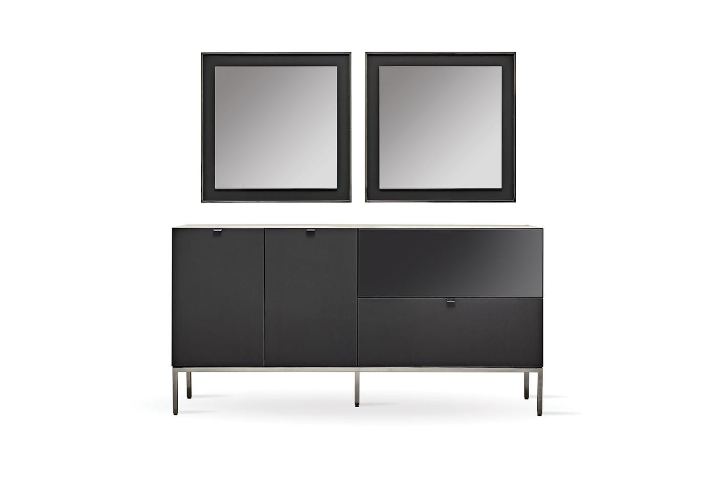 Бюфет «Legato Black» с чекмедже, размер 160х81х48см