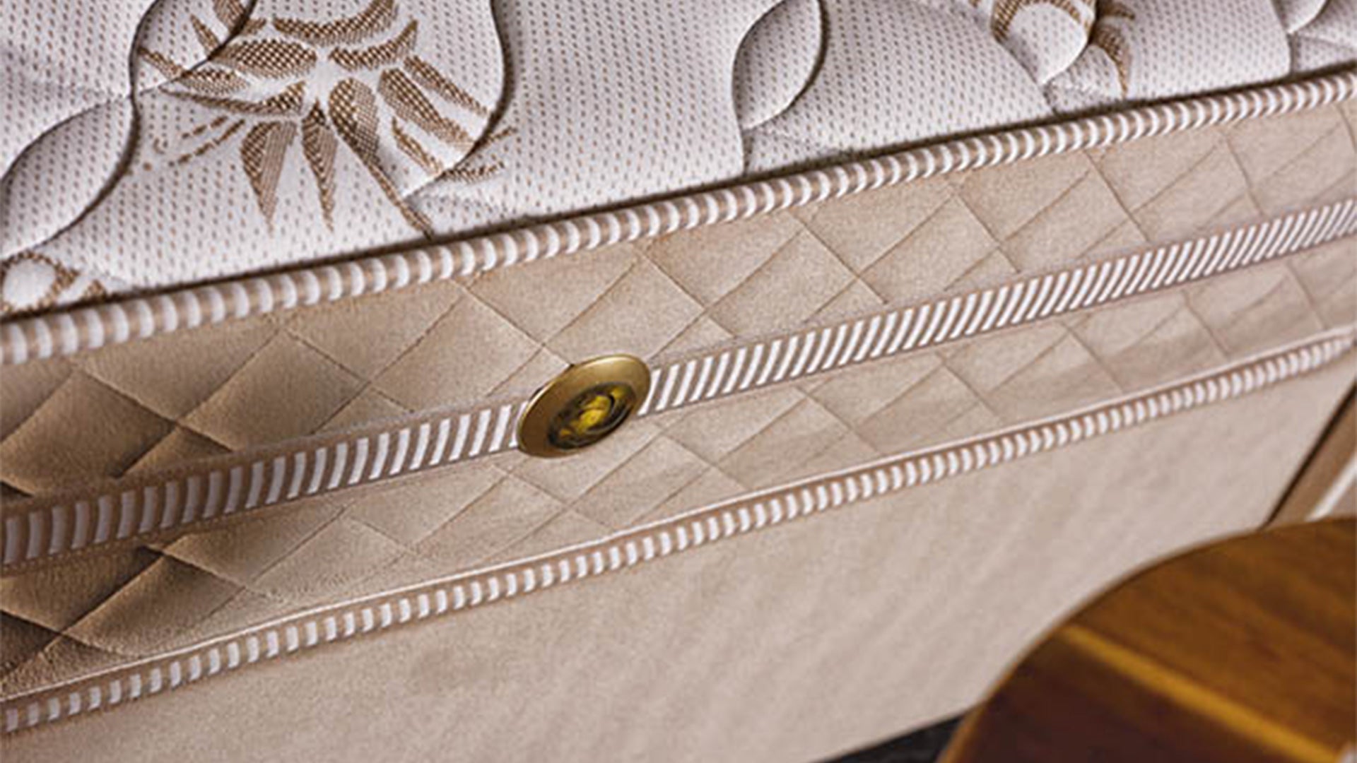 Тапицирано легло «Lima» + Матрак и табла - с място за съхранение и система за безшумно затваряне