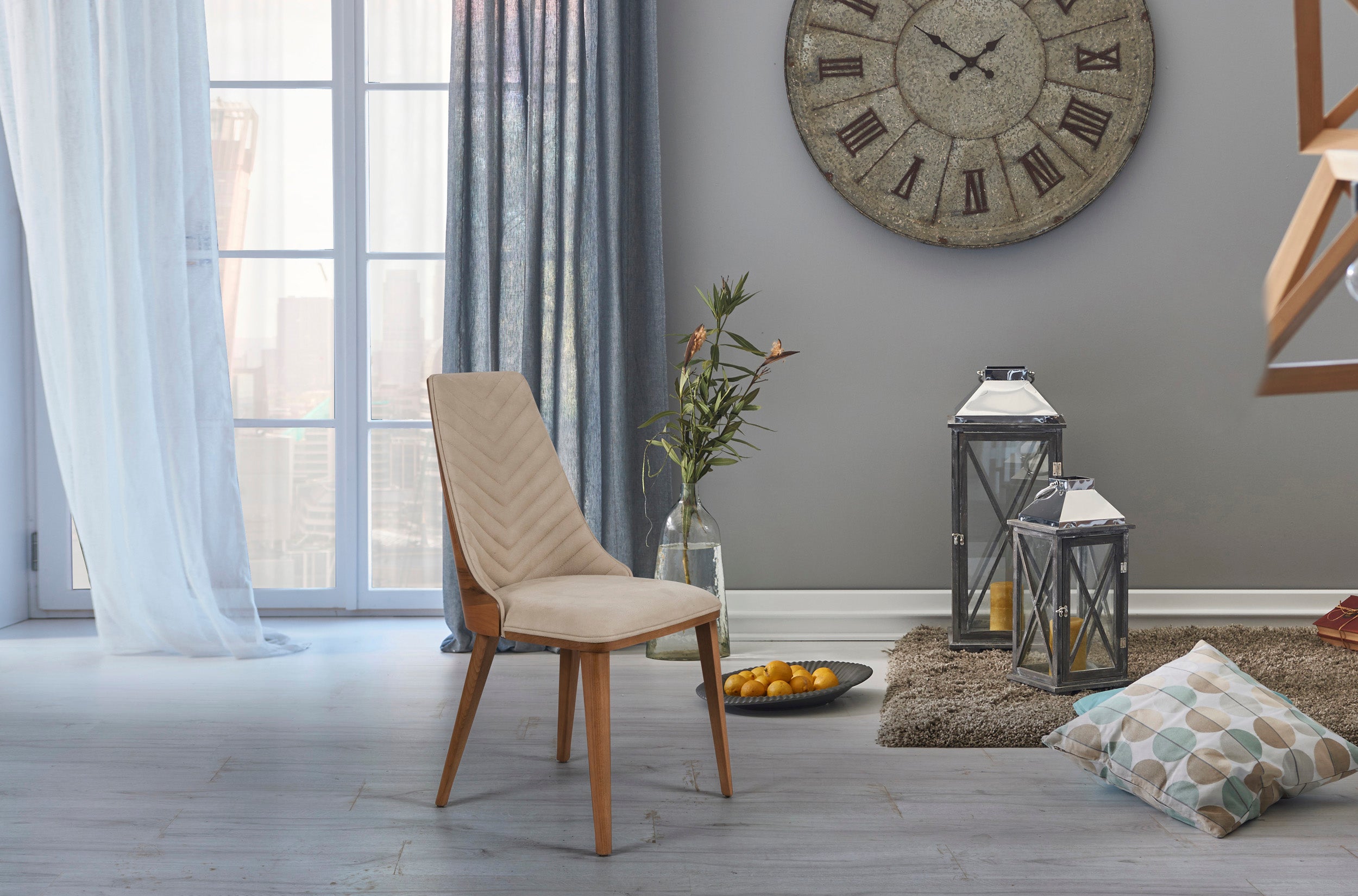 Трапезен стол «Vertu Lux» с тапицерия, 100+ вида дамаски