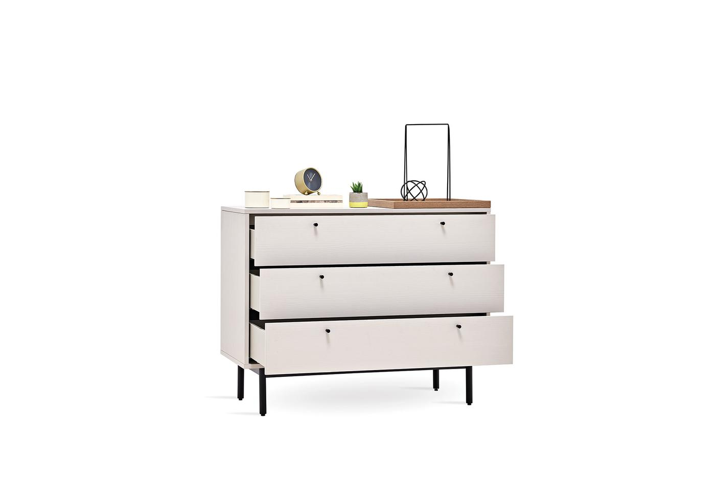 Скрин «Loreto» с три чекмеджета, размер 108х88х48см