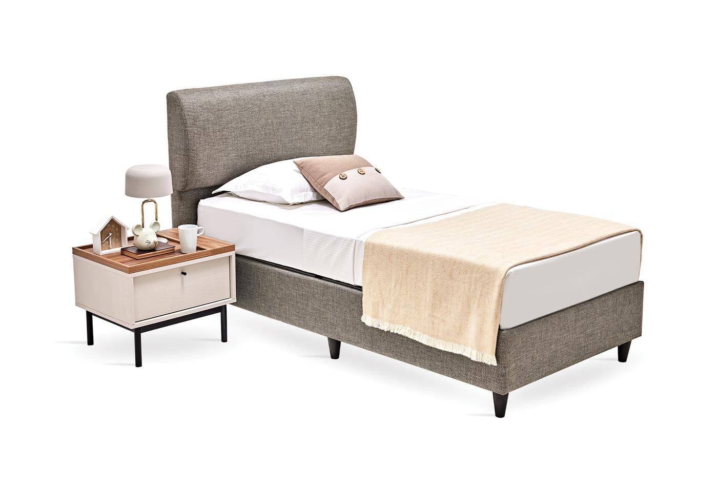 Тапицирана основа за легло «Loreto Teen» с място за съхранение, повдигащ механизъм, система за безшумно затваряне