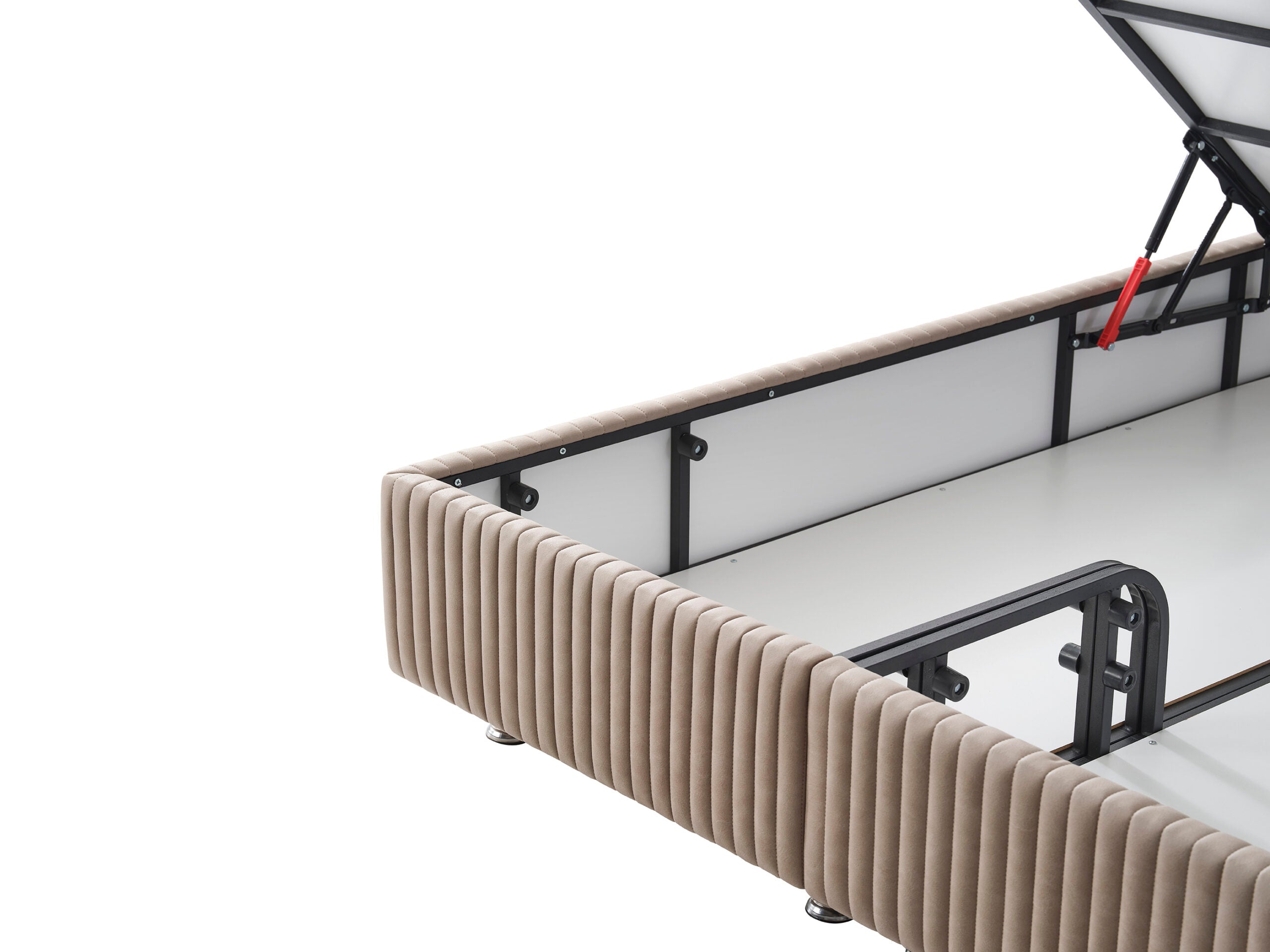 Тапицирано легло «Maya» + Матрак и табла - с място за съхранение, повдигащ механизъм, система за безшумно затваряне