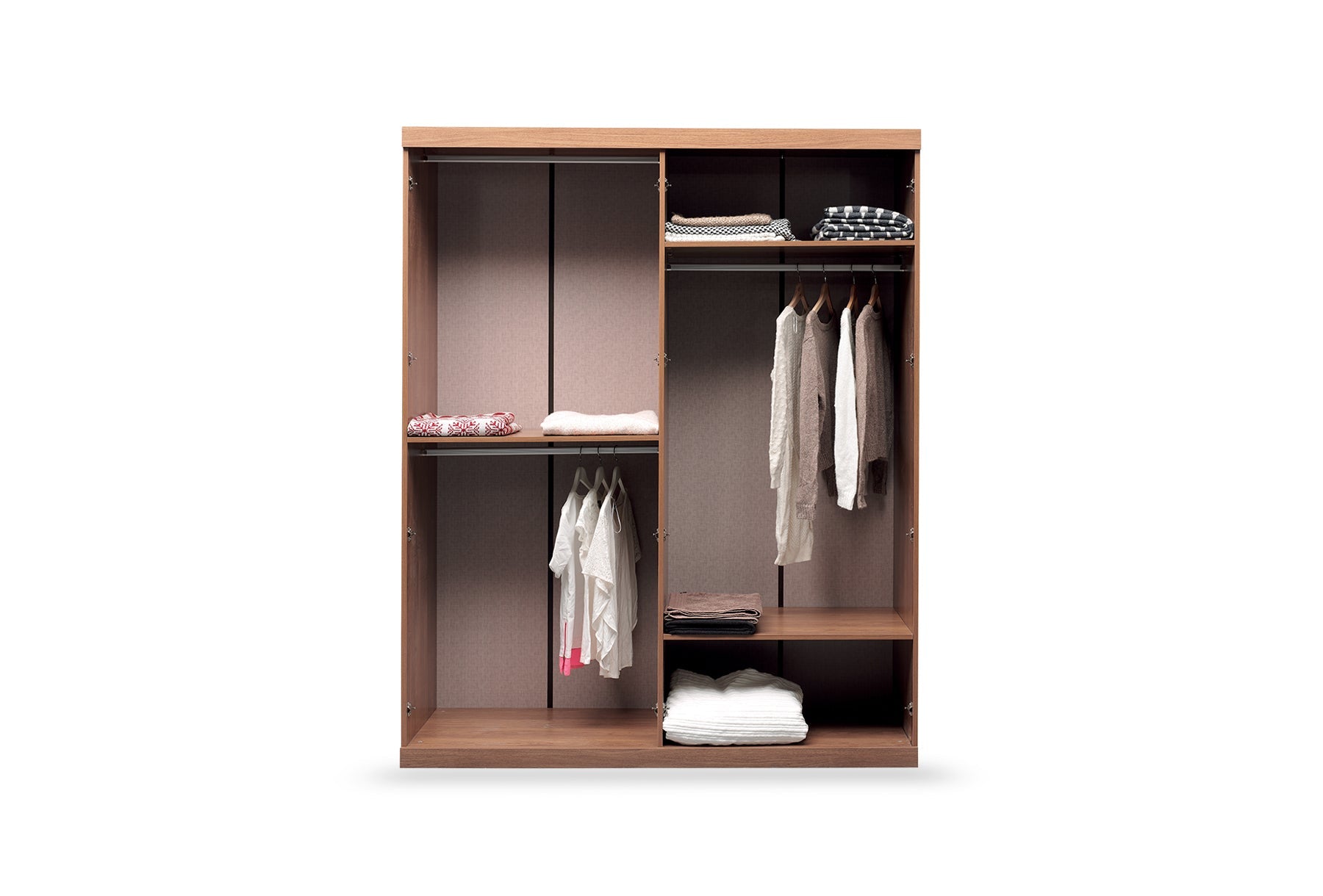 Четирикрилен гардероб «Mistral» с огледална врата, ширина 178см