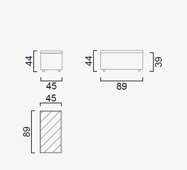 15 модула за модулен диван «Cubic»