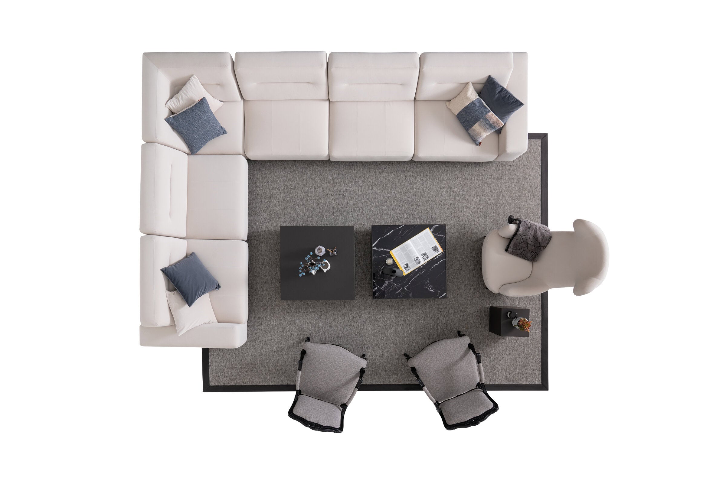 27 готови конфигурации на модулен разтегателен диван «Morocco»