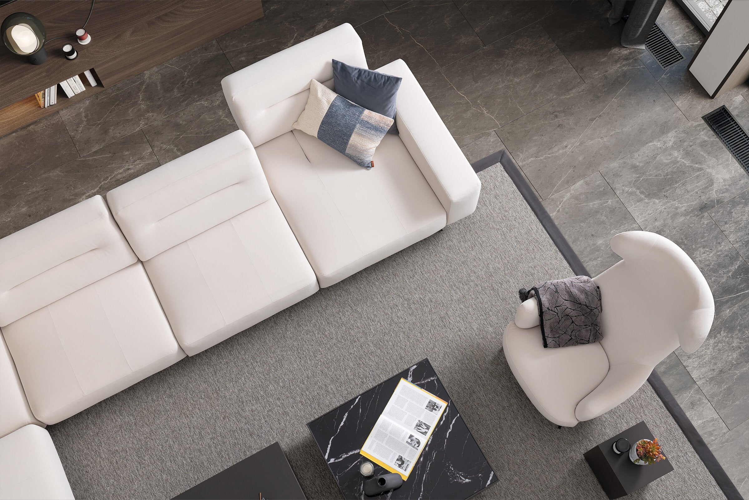 27 готови конфигурации на модулен разтегателен диван «Morocco»