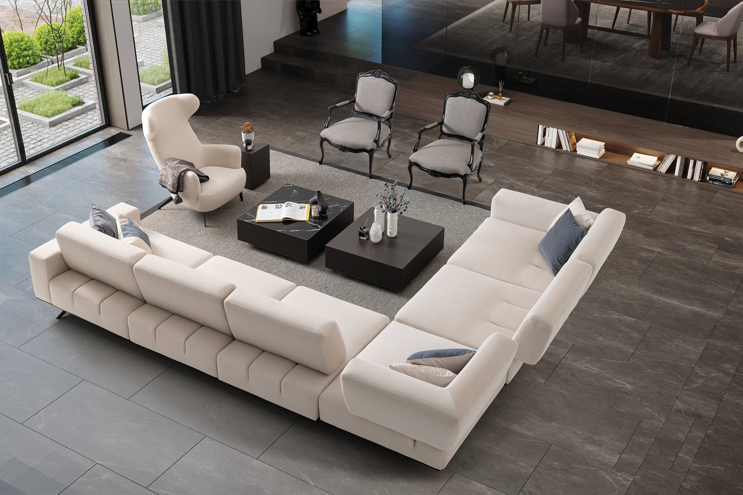 27 готови конфигурации на модулен разтегателен диван «Morocco»