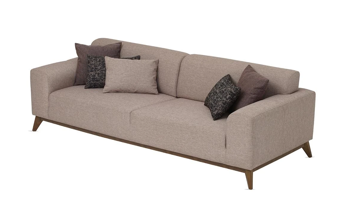 Триместен разтегателен диван «Netha» + 5 декоративни възглавници, ширина 240см