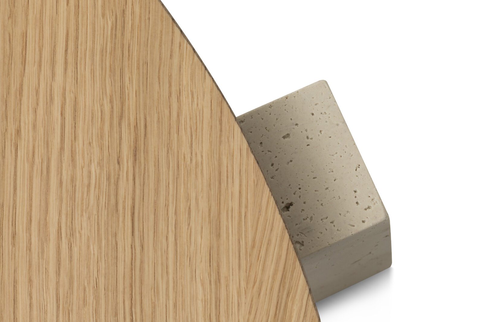 Холна маса «Nota Middle» с травертин, размер 105х31х105см