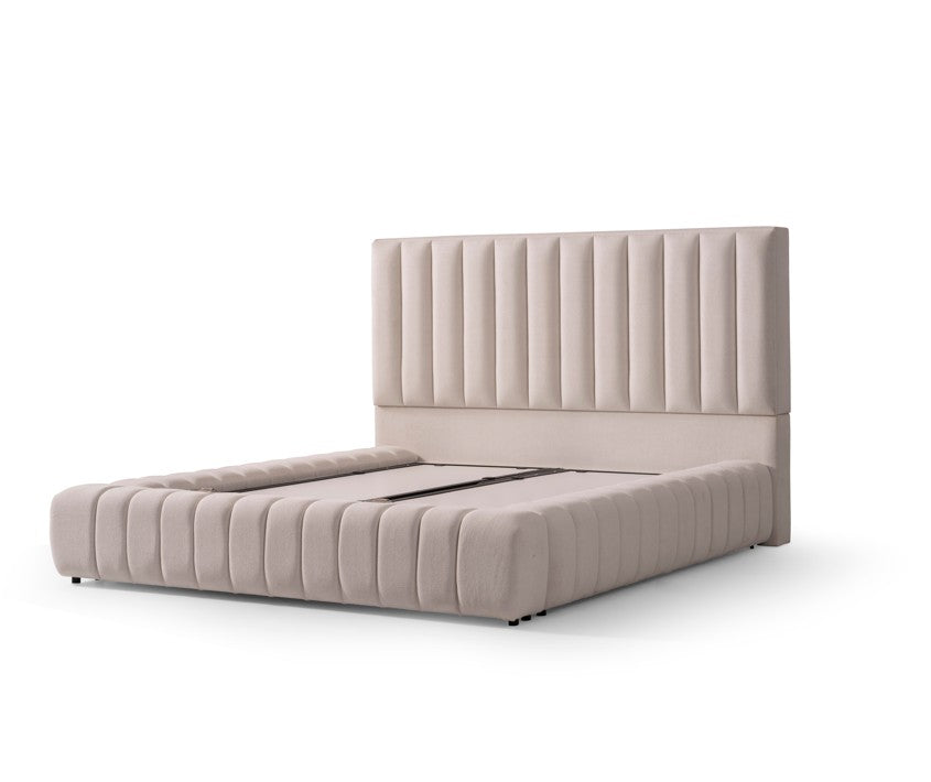 Тапицирано легло «Nova» + Матрак и табла - с място за съхранение, повдигащ механизъм, система за безшумно затваряне