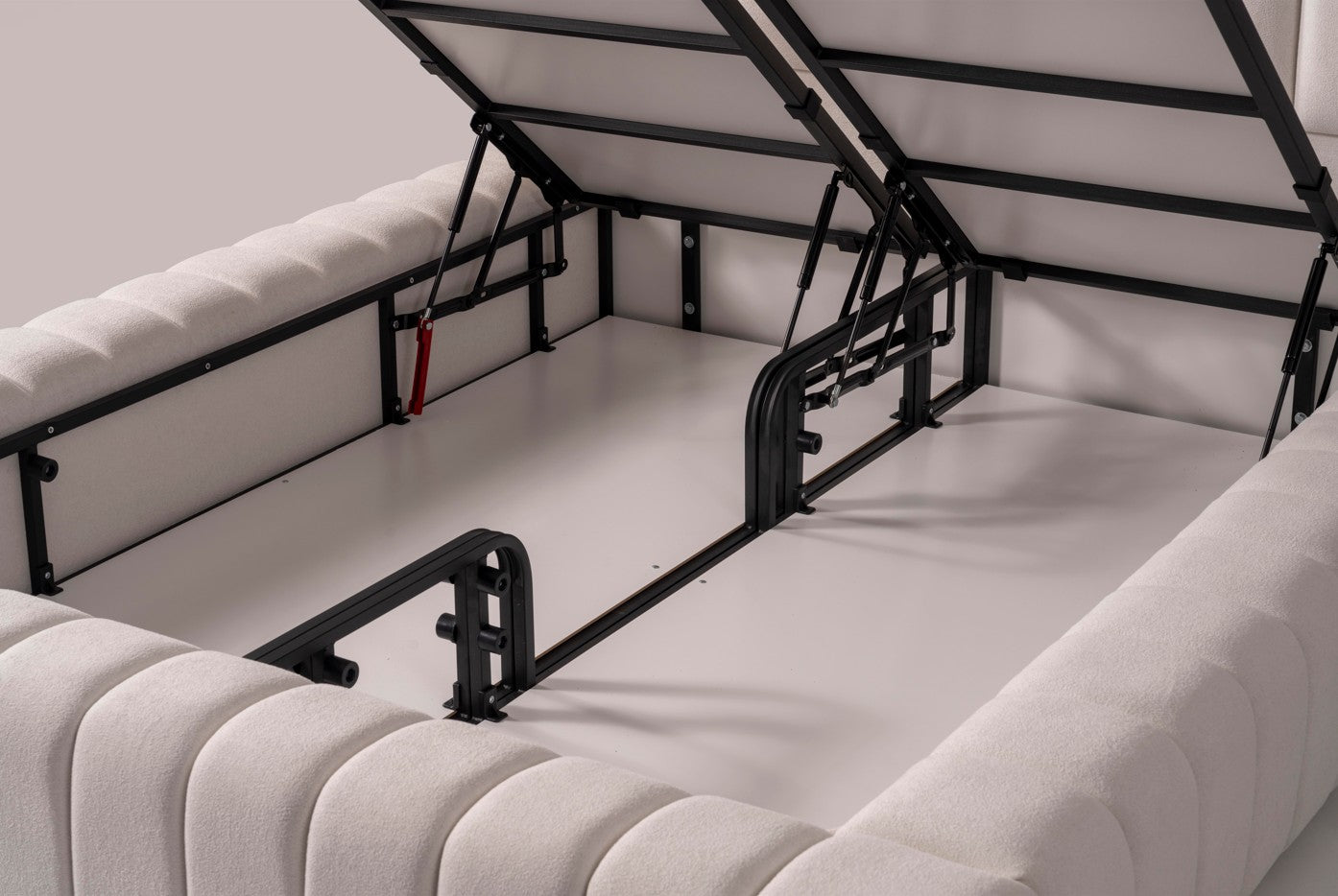 Тапицирано легло «Nova» + Матрак и табла - с място за съхранение, повдигащ механизъм, система за безшумно затваряне