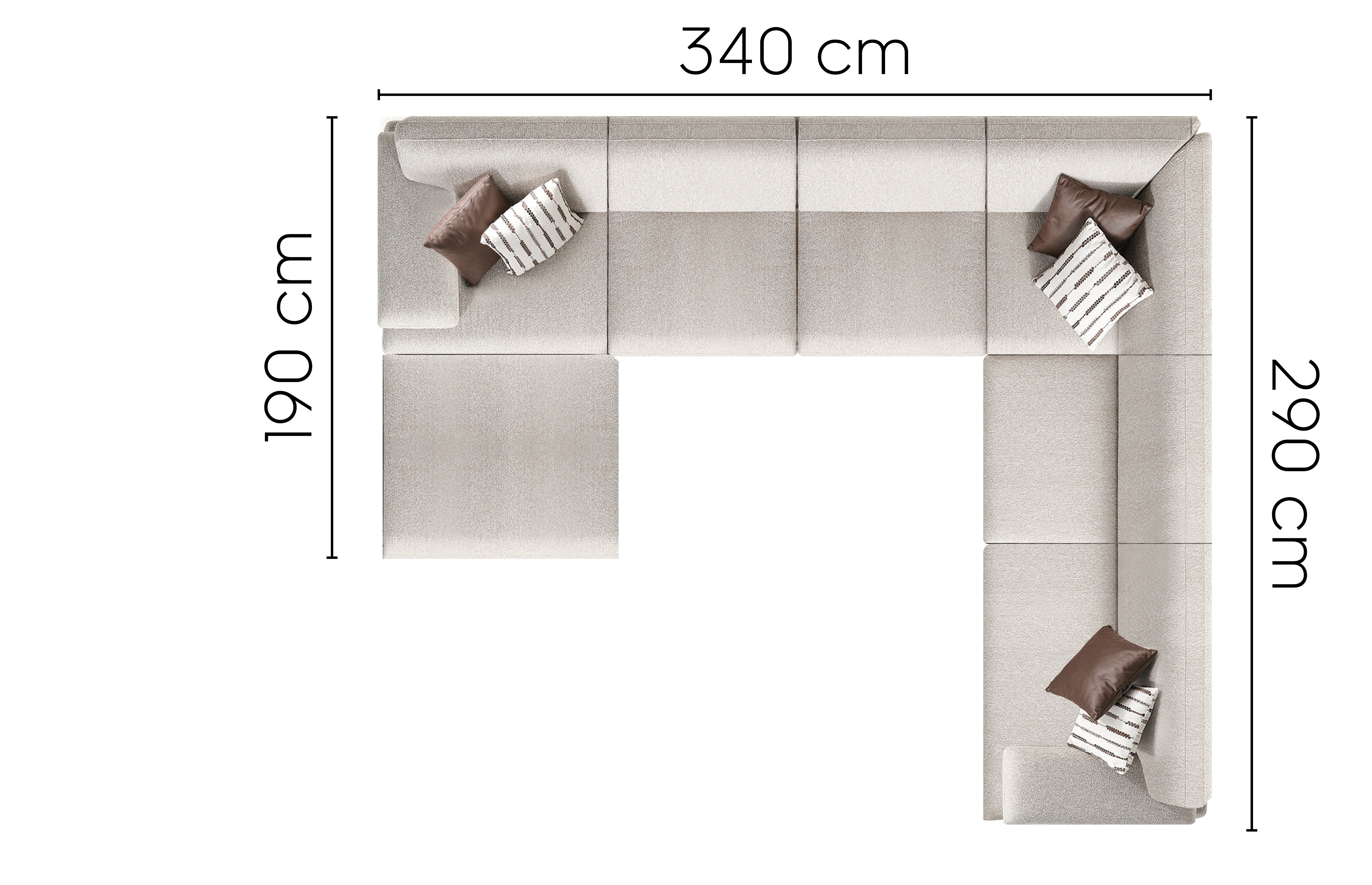 Ъглов модулен диван Milano - готови конфигурации