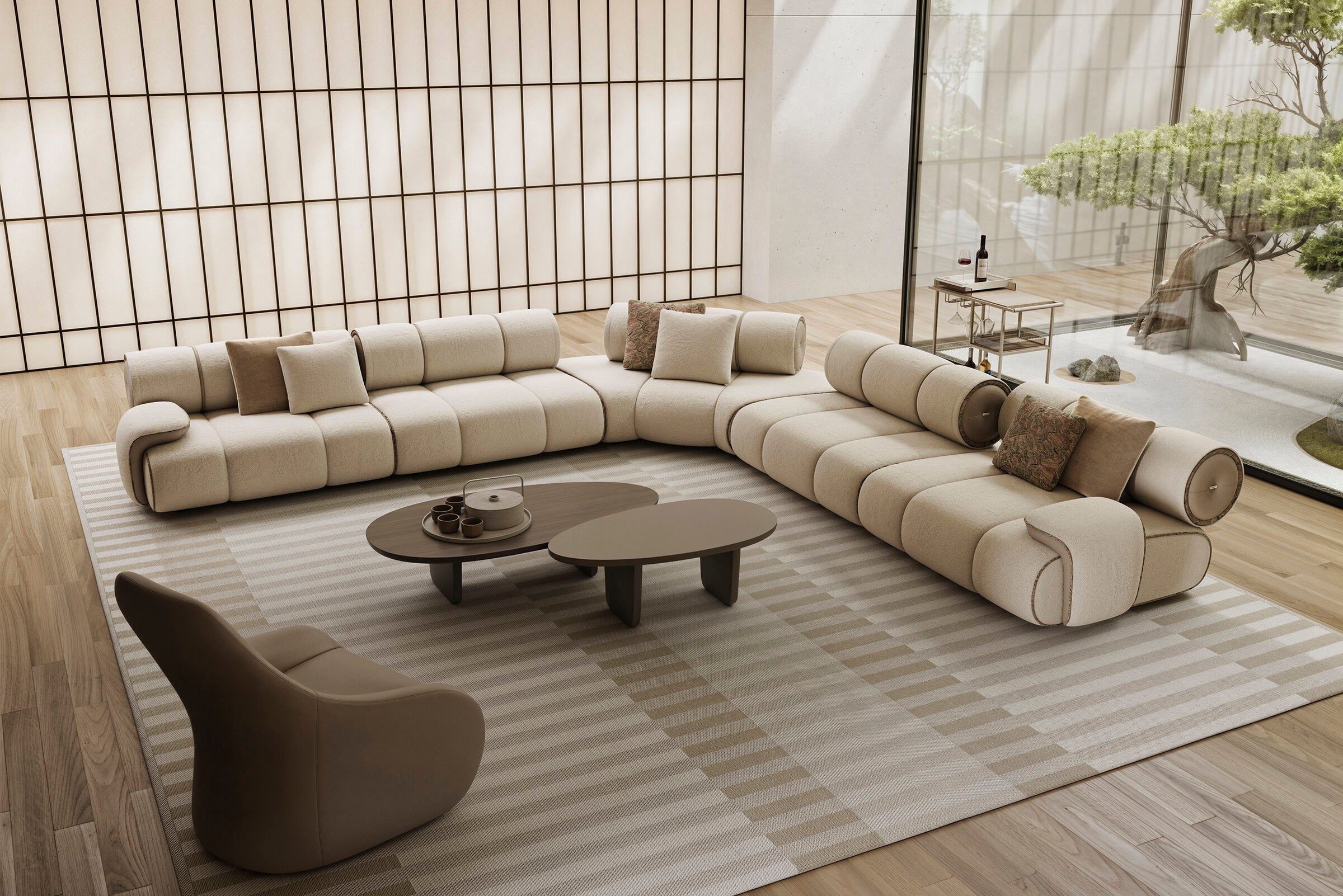 50 готови конфигурации на модулен разтегателен диван «Orion»