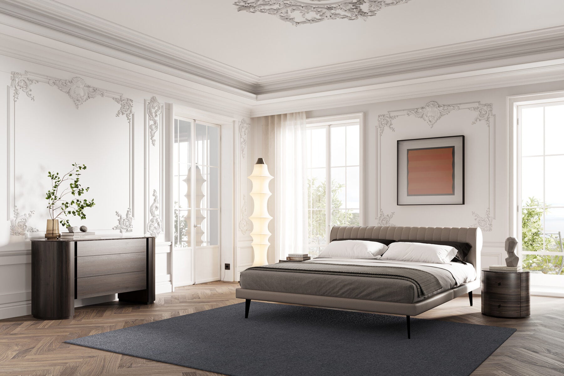 Тапицирано легло «Paris»