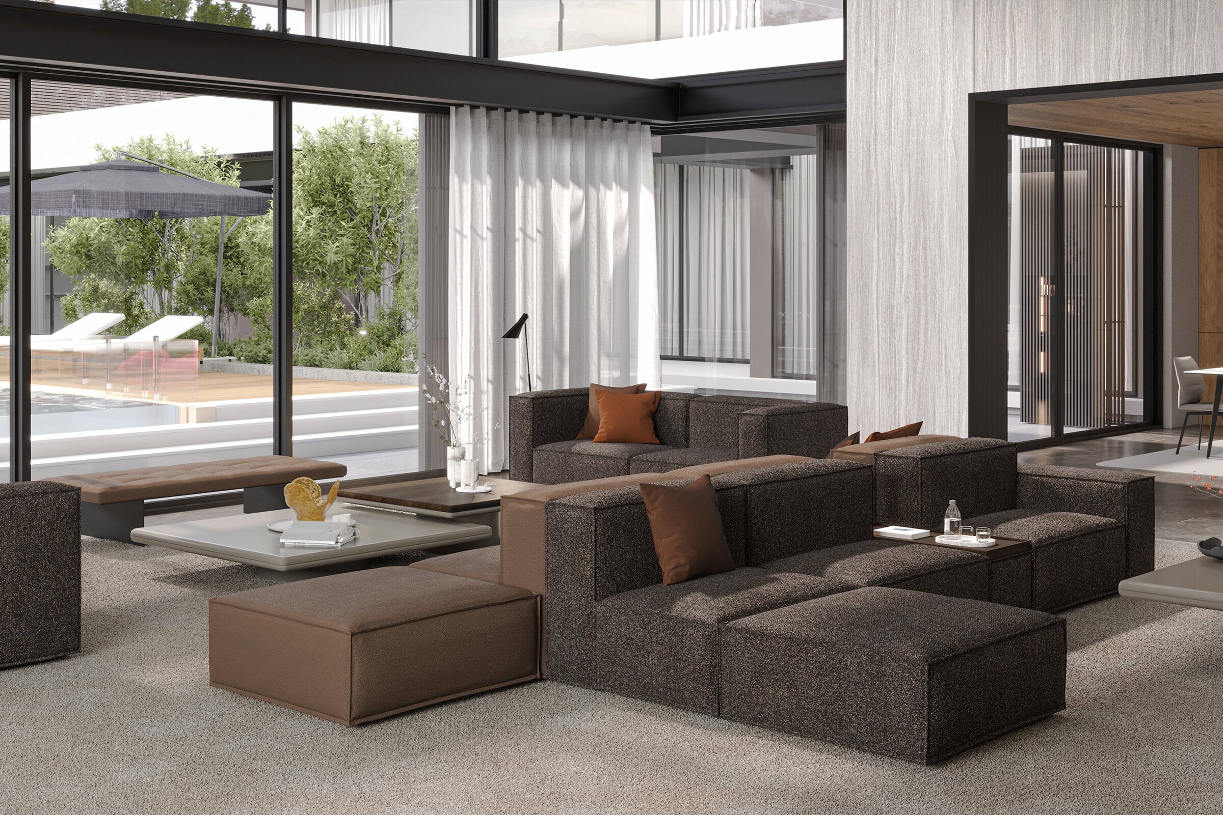 26 модула за модулен диван «Plus Poufy»