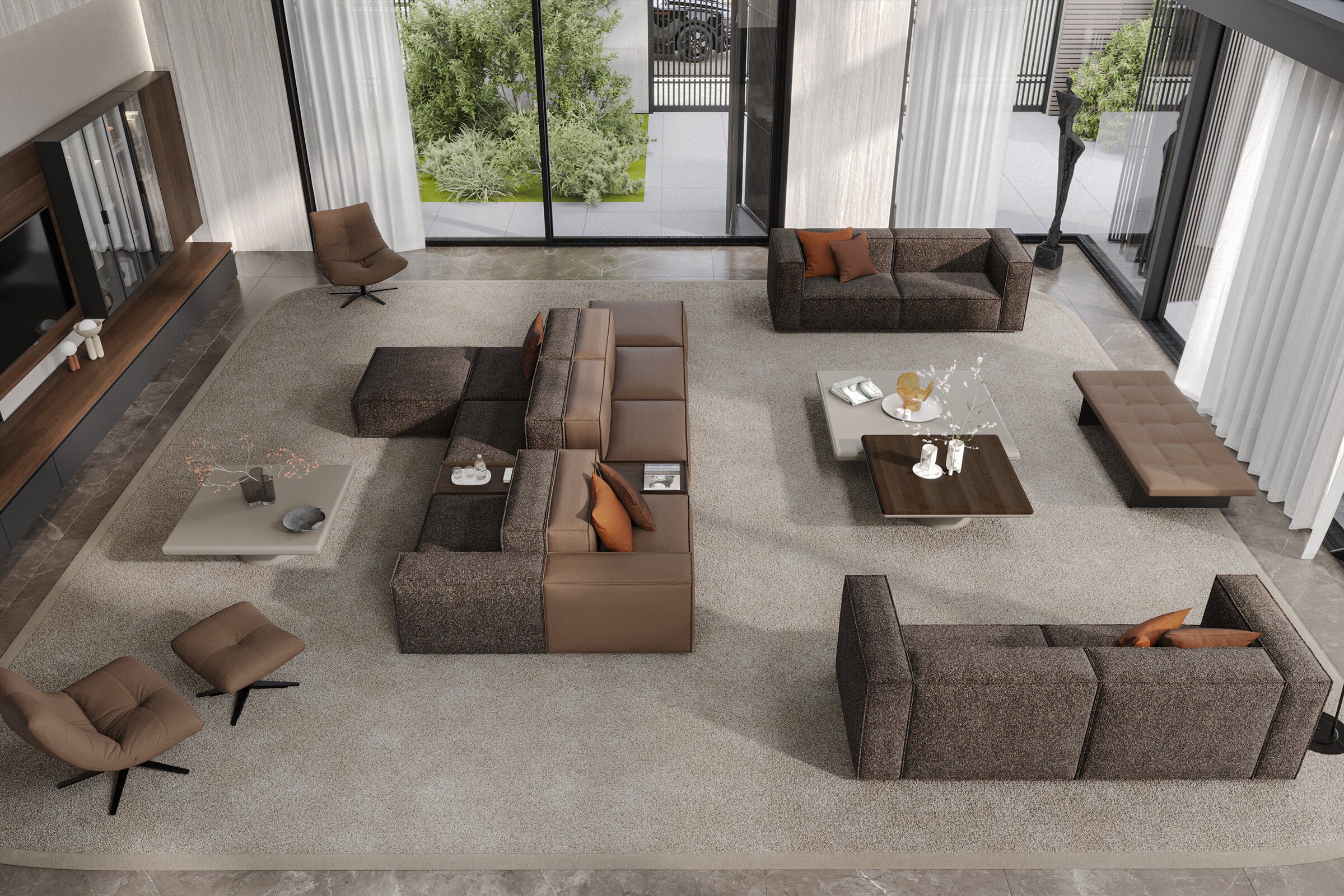 26 модула за модулен диван «Plus Poufy»