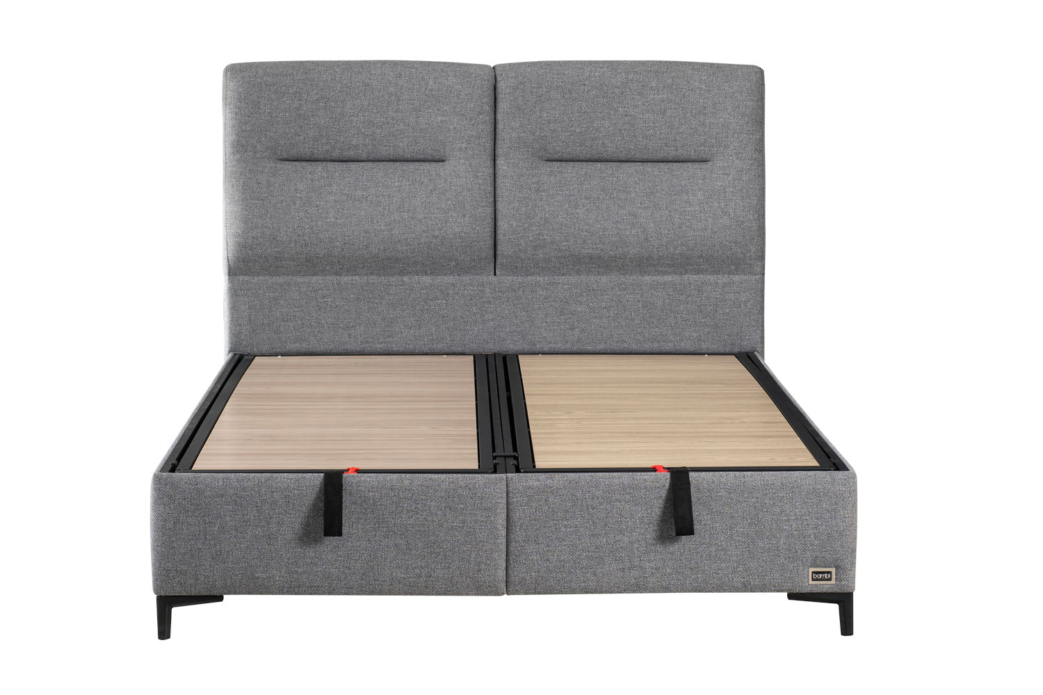 Тапицирана основа за легло «Climextra» с място за съхранение, повдигащ механизъм, система за безшумно затваряне