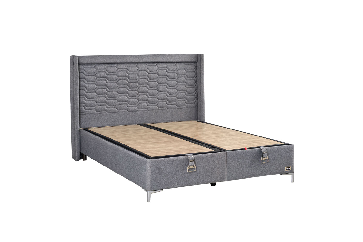 Тапицирано легло «Visco Fresh Exclusive» + Матрак и табла - с място за съхранение, матрак със свалящ се калъф