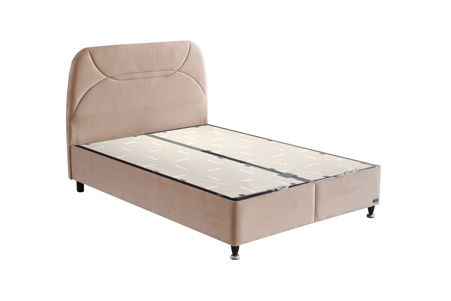 Тапицирано легло «Oviedo» + Матрак и табла - с място за съхранение, повдигащ механизъм, система за безшумно затваряне