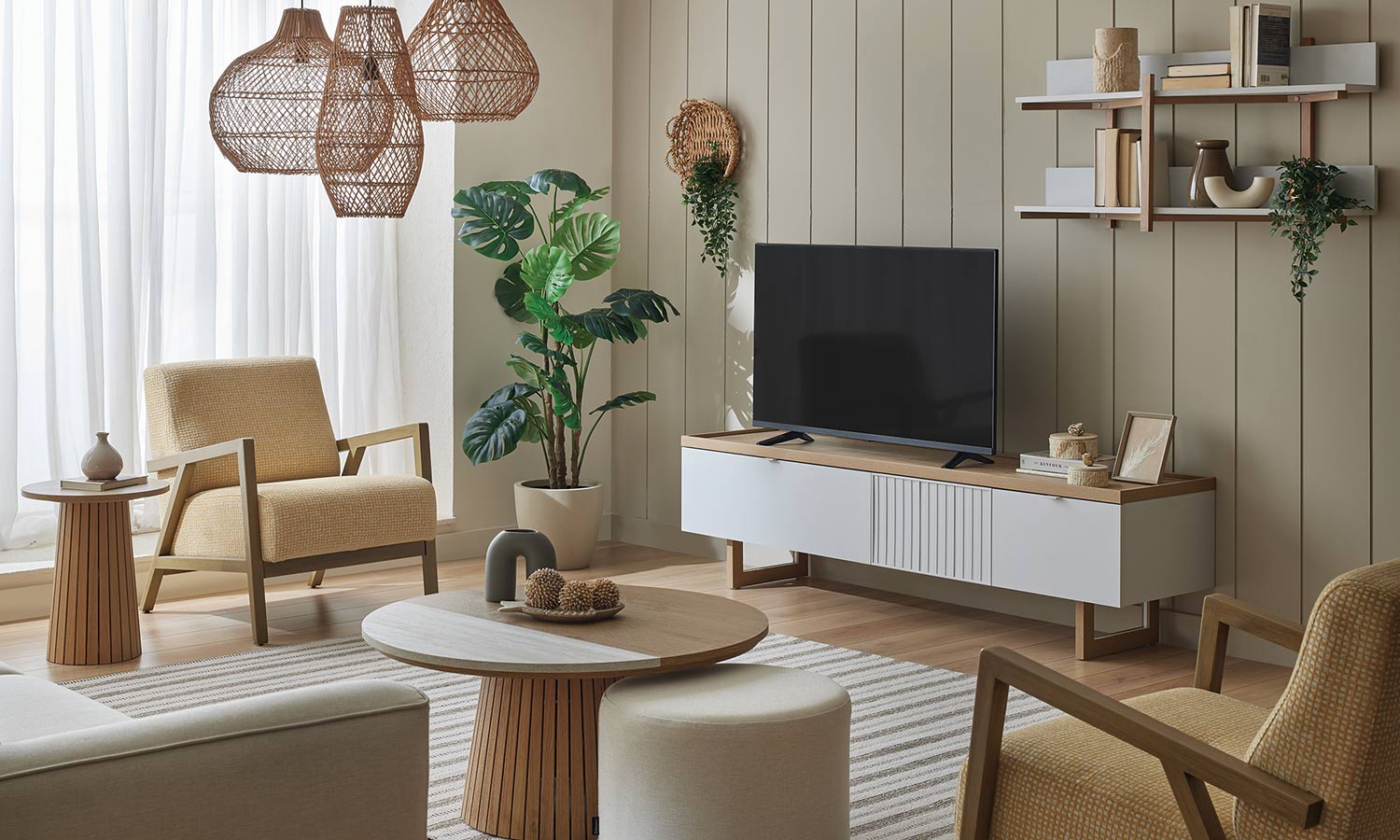 ТВ етажерка за стена «Puerta»