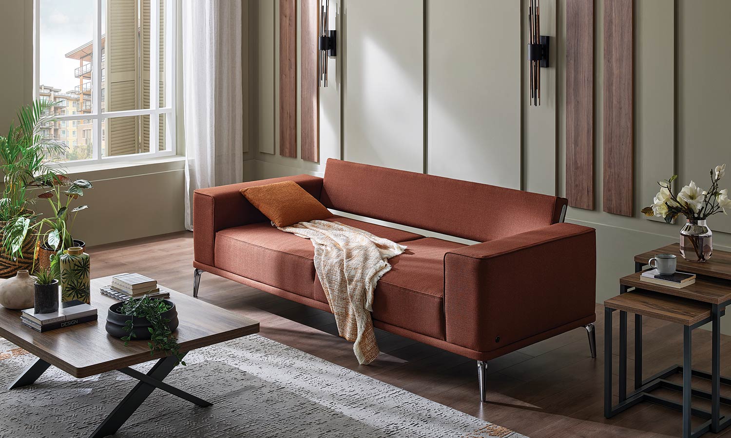 Двуместен разтегателен диван «Ravel» - ширина 210см