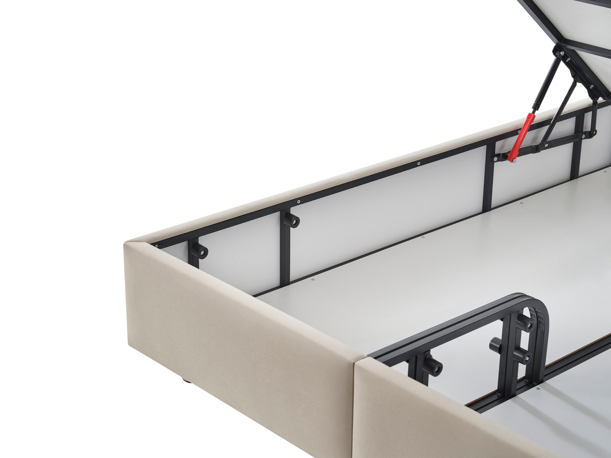 Тапицирано легло «Relax» + Матрак и табла - с място за съхранение, повдигащ механизъм, система за безшумно затваряне