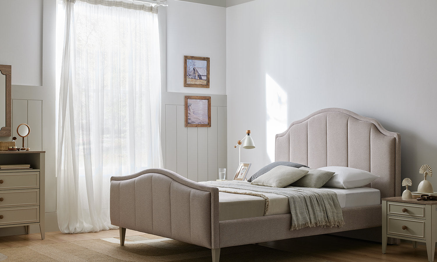 Тапицирано легло «Rio» с допълнителна предна табла