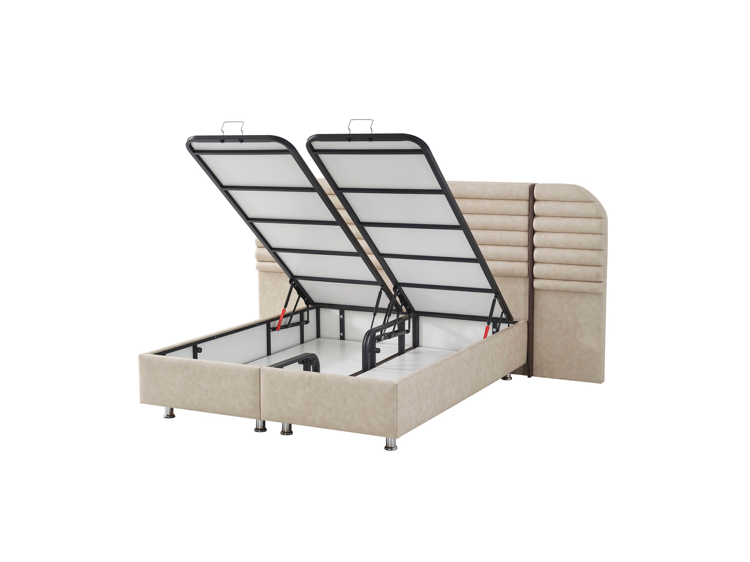 Тапицирано легло «Roza» + Матрак и табла - с място за съхранение, повдигащ механизъм, система за безшумно затваряне