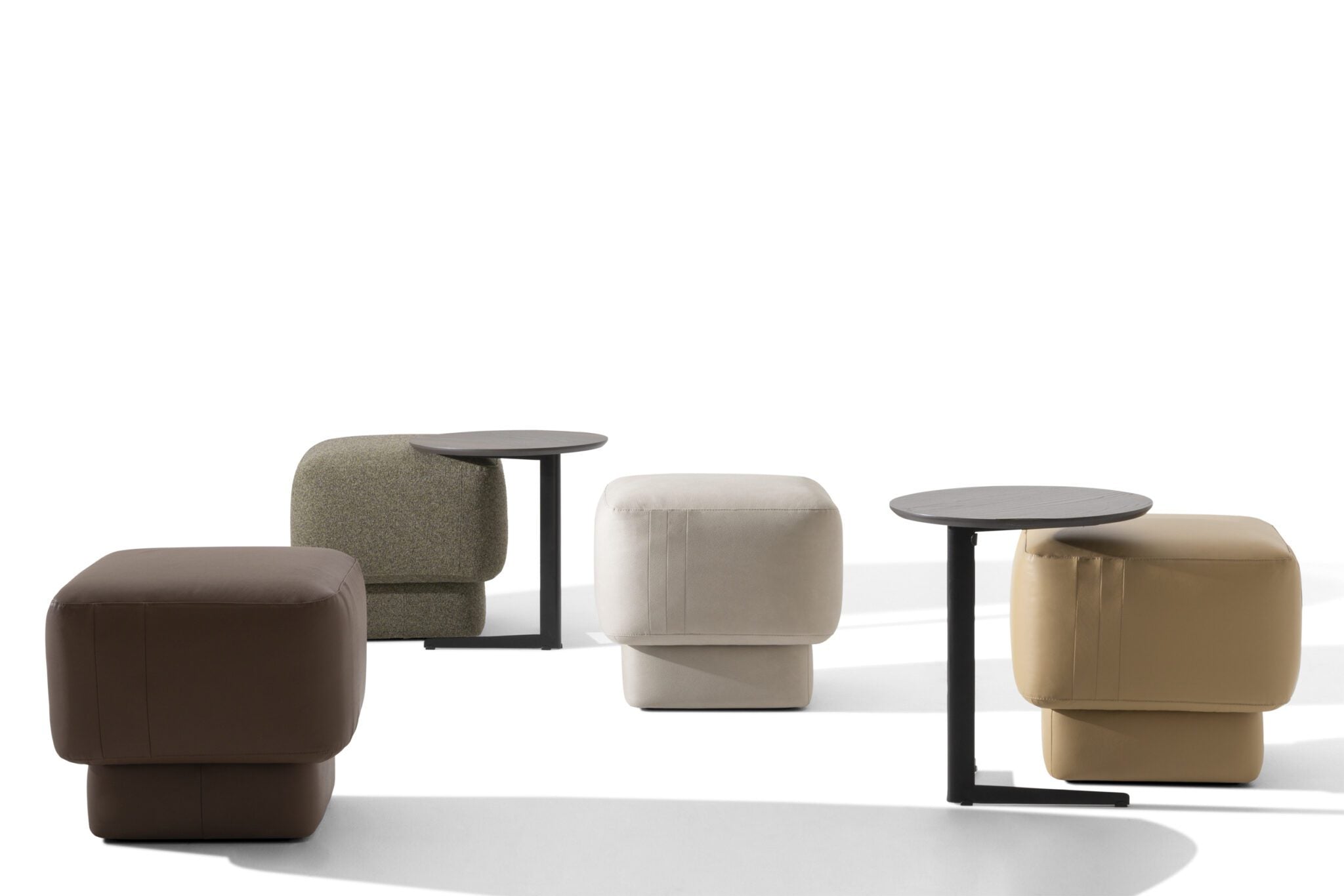 Табуретка «Samba S» - с естествена кожа