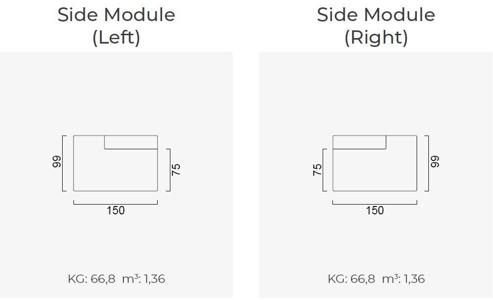 11 модула за модулен диван «Plus Poufy»