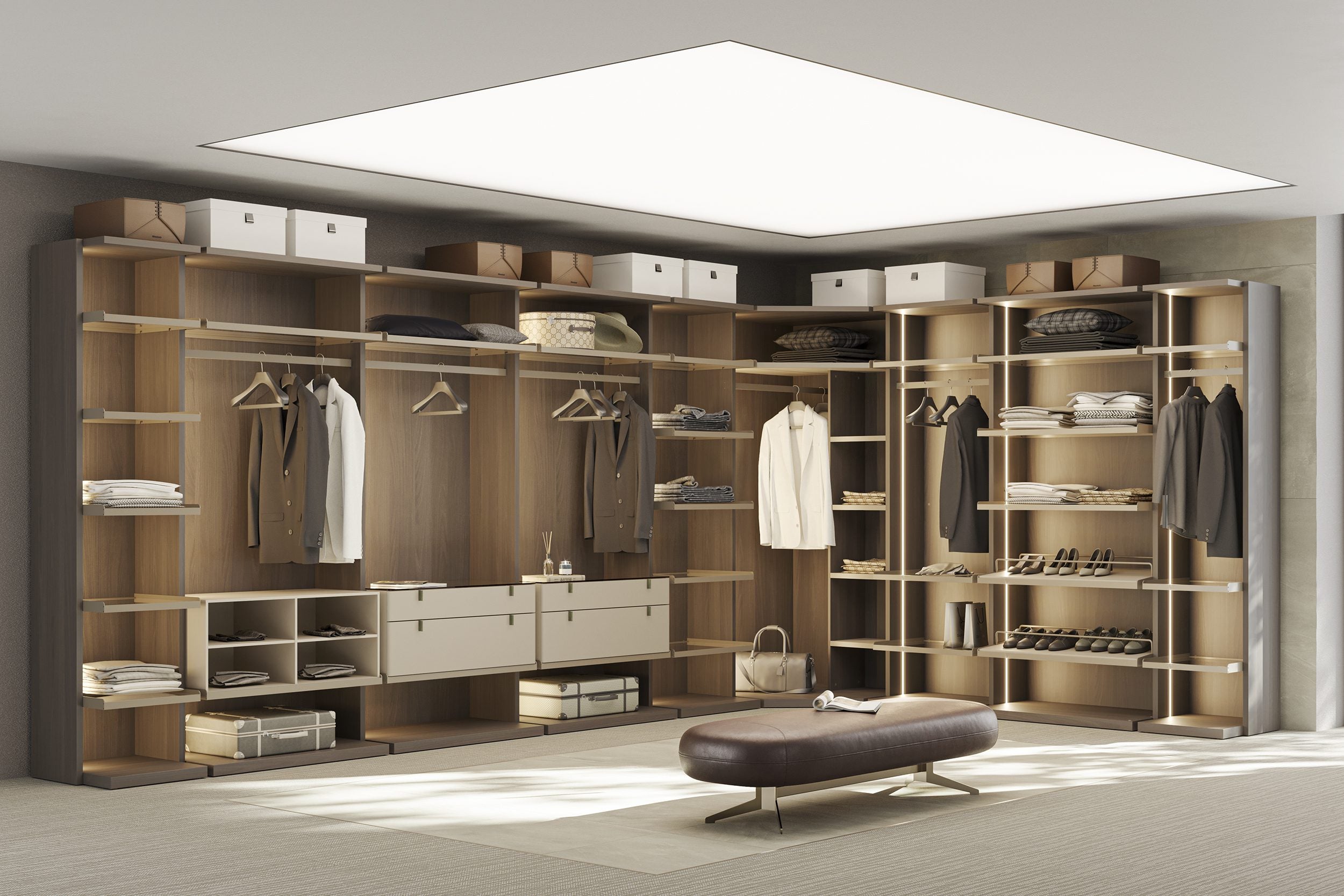 Пейка Bon Bon  с естествена кожа, размер 165х42х60см