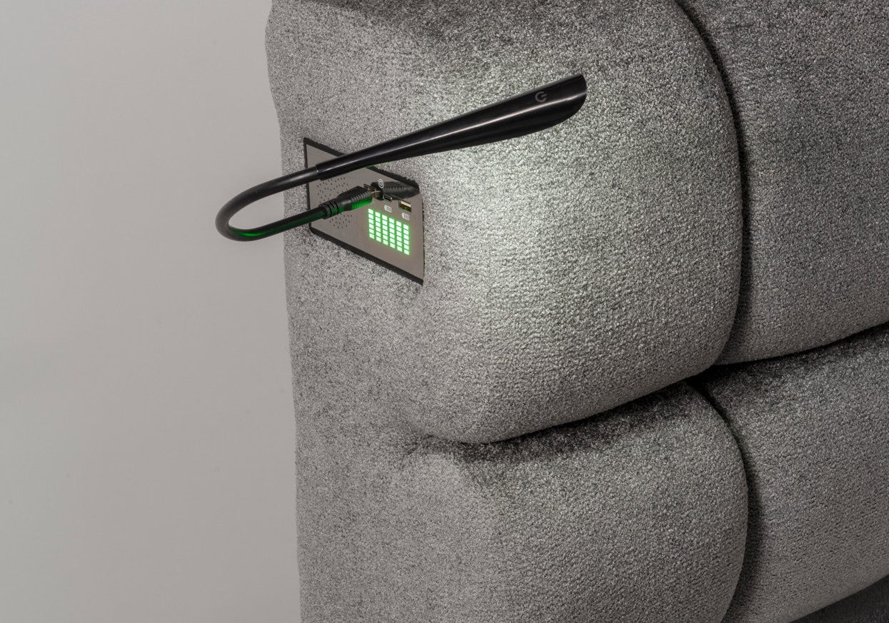 Тапицирано легло «Sigma» + Матрак и табла - с място за съхранение, система за безшумно затваряне