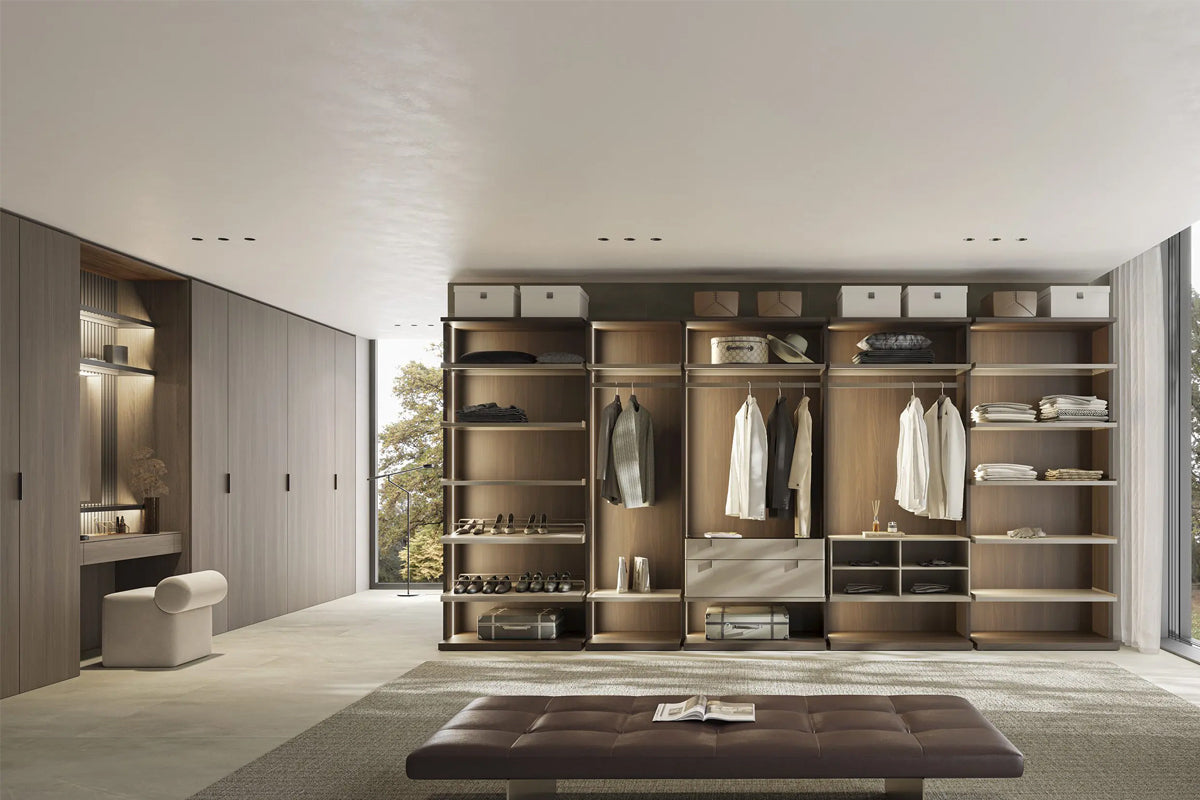 Открит модулен гардероб «Sigma» - 21 модула, с осветление