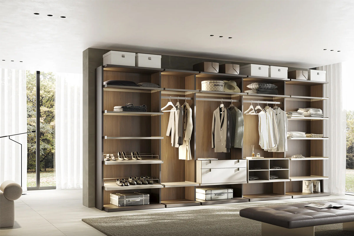 Открит модулен гардероб «Sigma» - 21 модула, с осветление