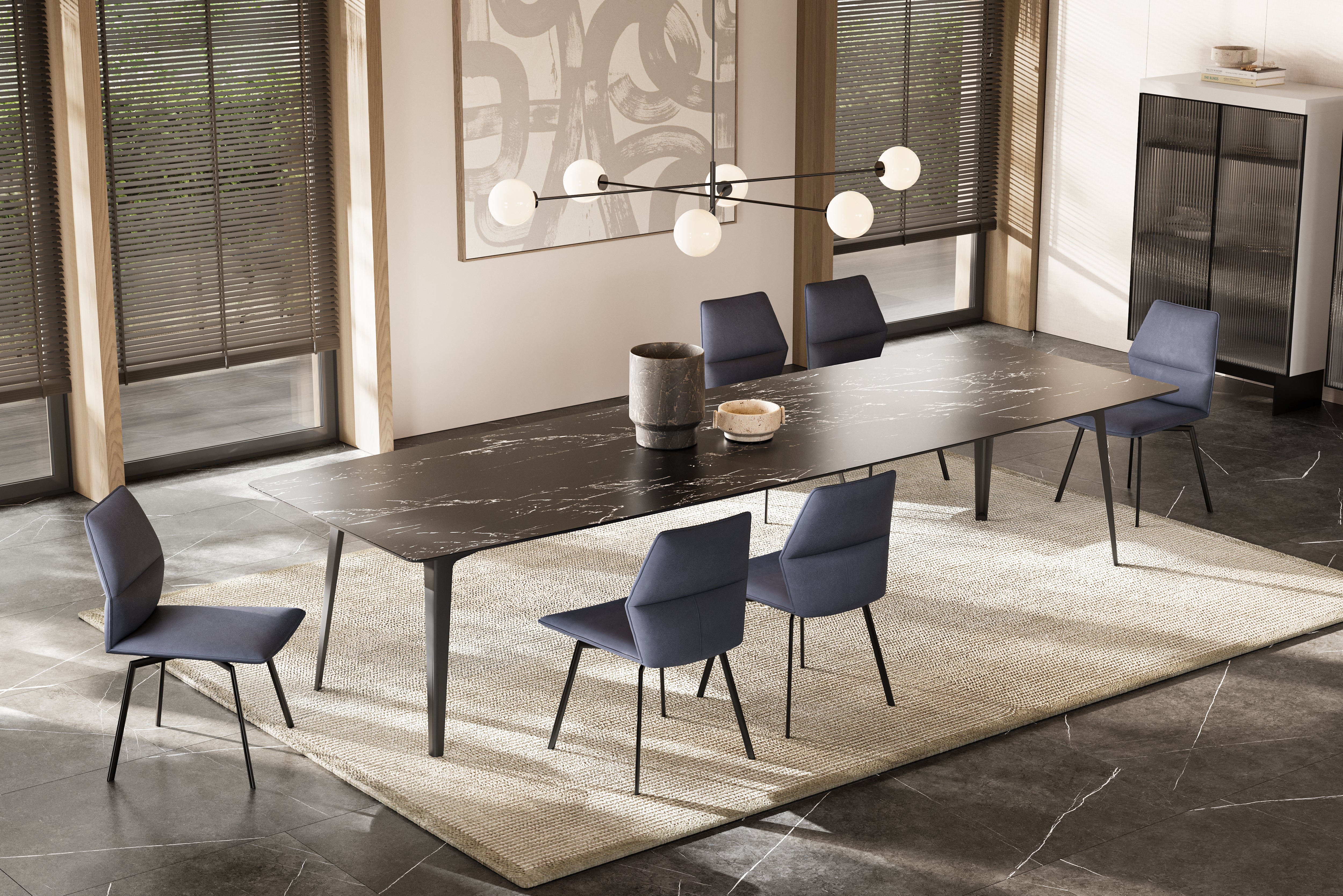 Трапезна маса «Porcelain» + керамичен плот