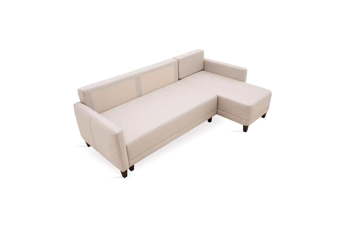 Ъглов разтегателен диван «Smart» + декоративнa възглавницa, ширина 246см