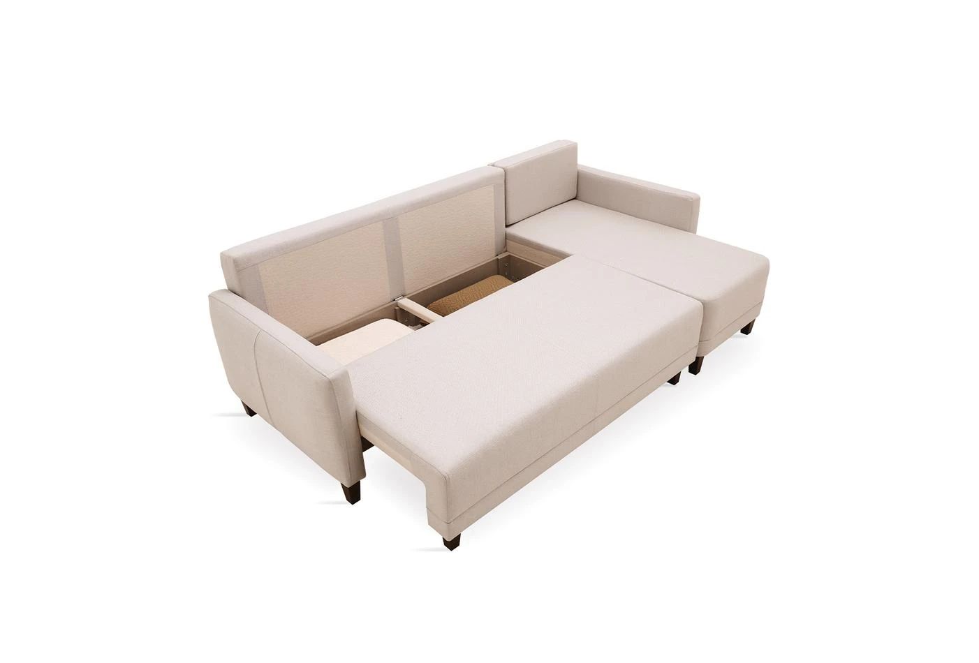 Ъглов разтегателен диван «Smart» + декоративнa възглавницa, ширина 246см