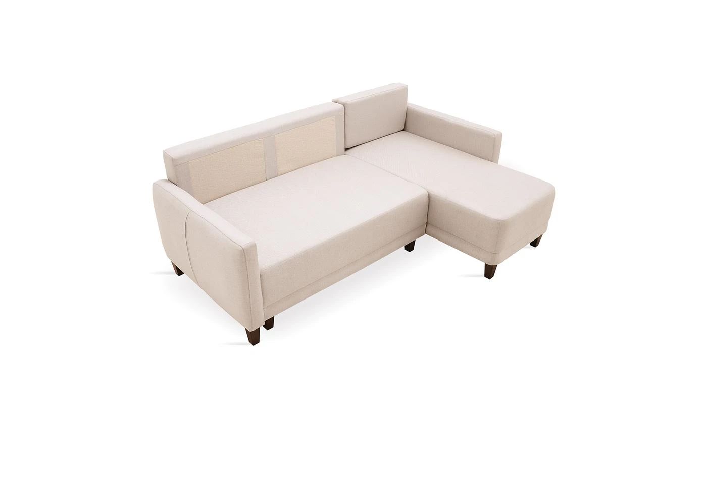 Ъглов разтегателен диван «Smart» + декоративнa възглавницa, ширина 216см