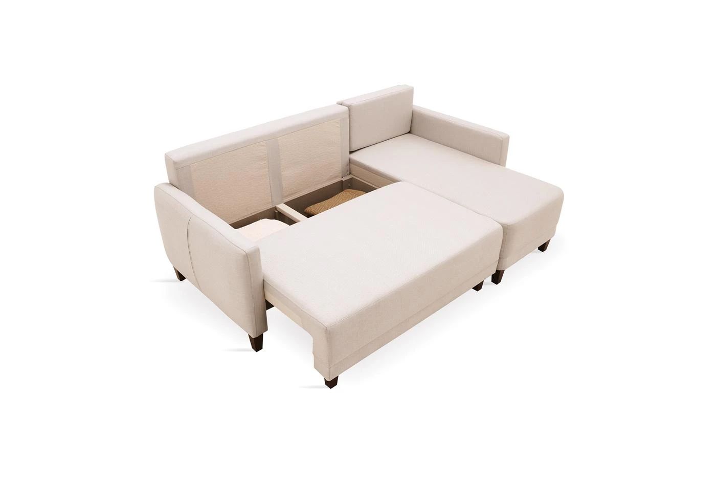 Ъглов разтегателен диван «Smart» + декоративнa възглавницa, ширина 216см