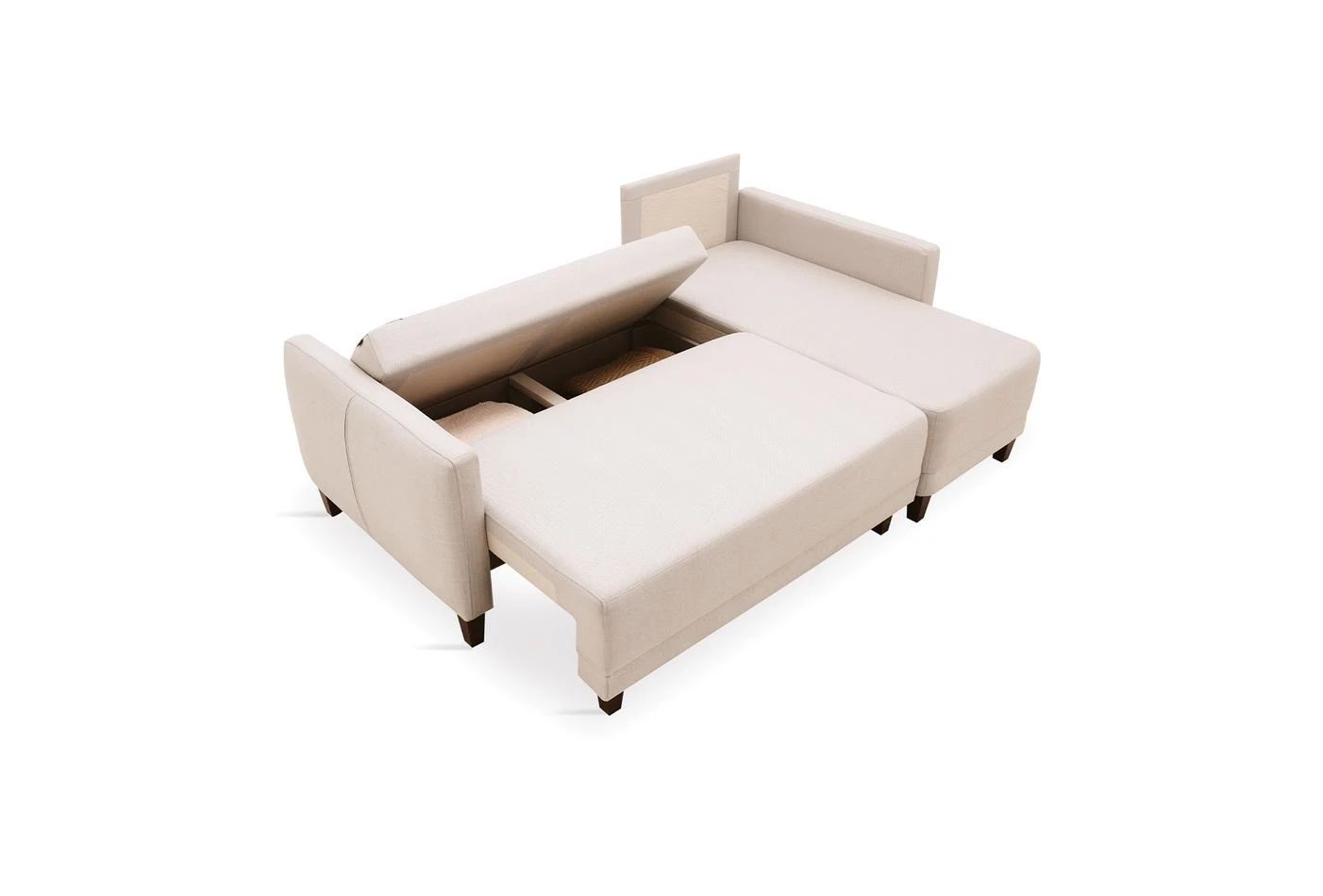 Ъглов разтегателен диван «Smart» + декоративнa възглавницa, ширина 216см